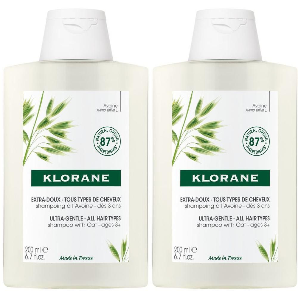 Klorane Shampoo all'Avena Extra delicato 200ml - Tutti i tipi di capelli