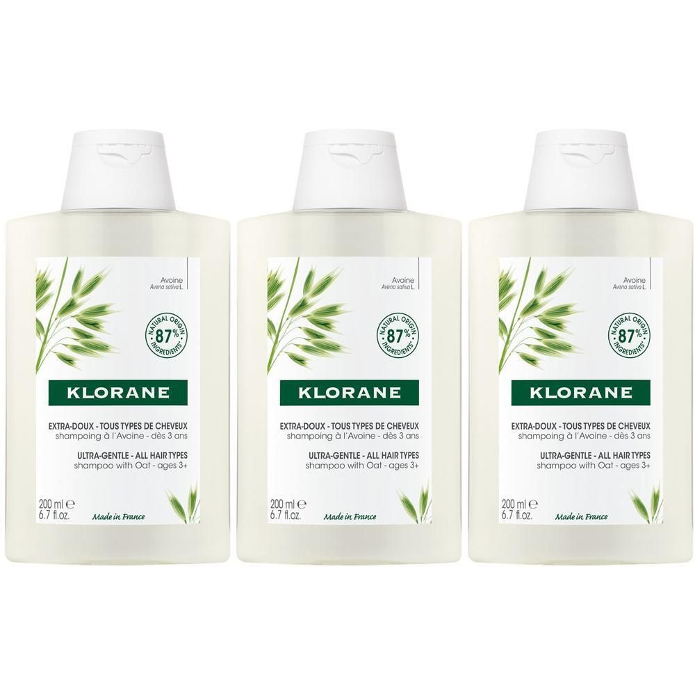 Klorane Shampoo all'Avena Extra delicato 200ml - Tutti i tipi di capelli