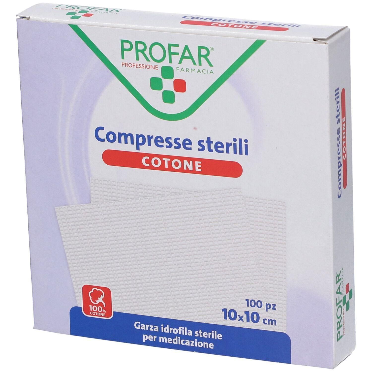 PROFAR® Compresse Sterili in Cotone 10 x 10 cm