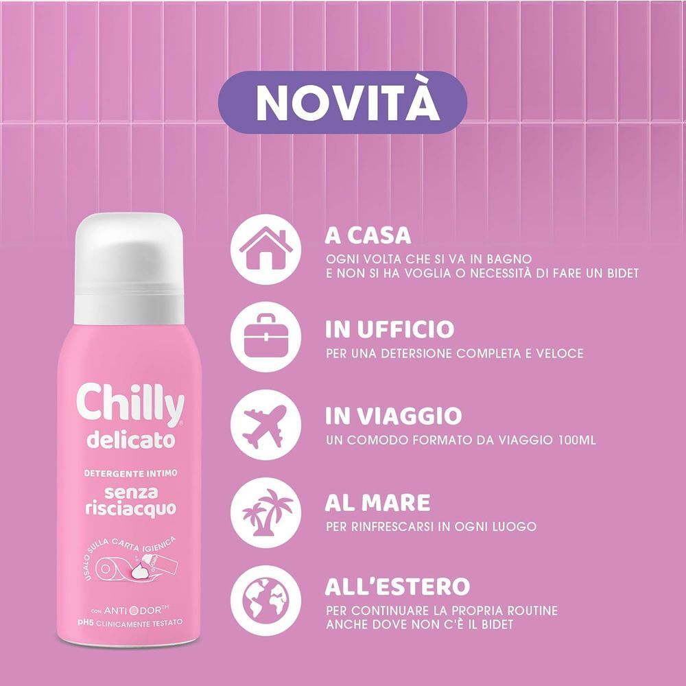 Chilly Detergente Intimo Senza Risciacquo Delicato - 100 ml