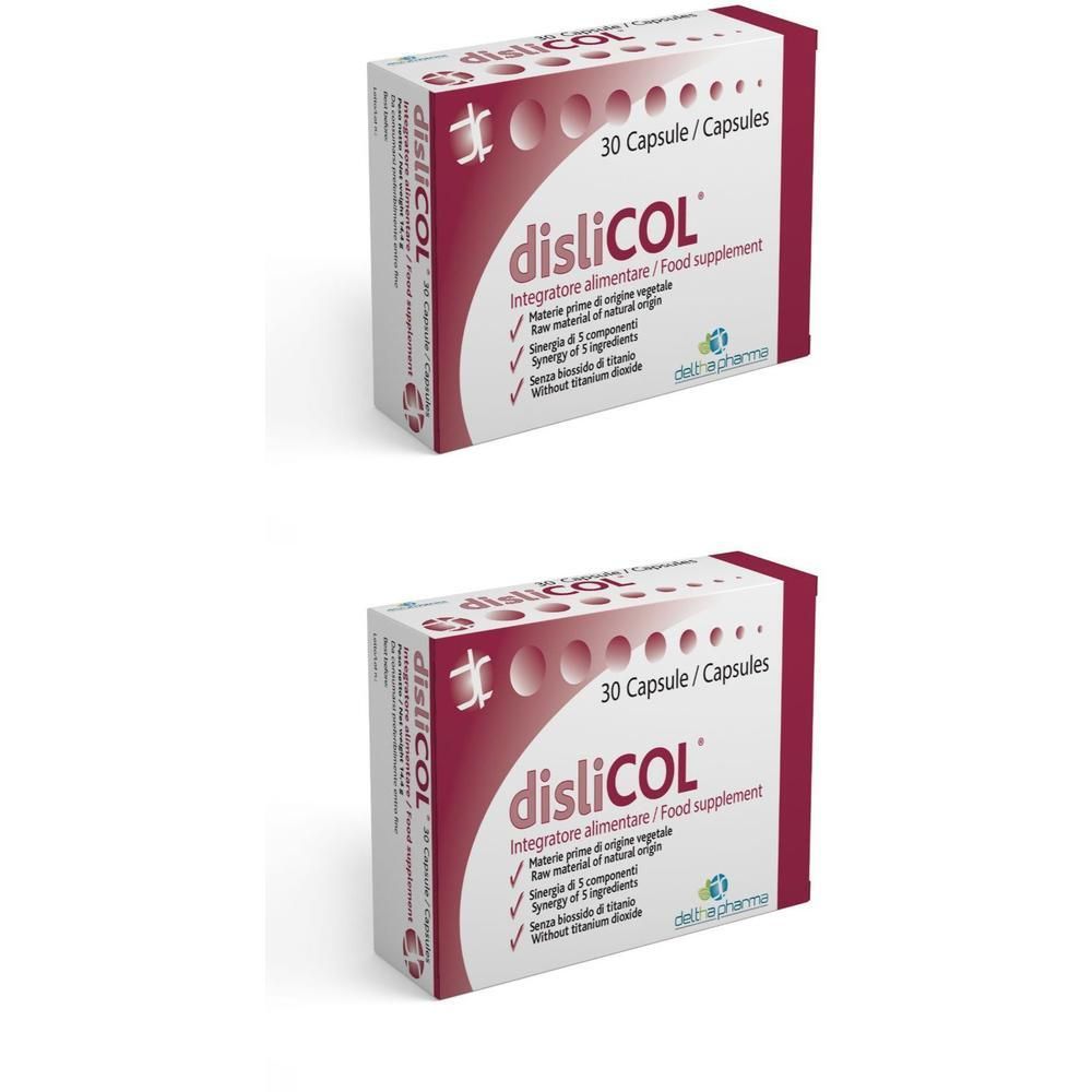 DISLICOL 30 Capsule con policosanoli, riso rosso fermentato, resveratrolo e folati