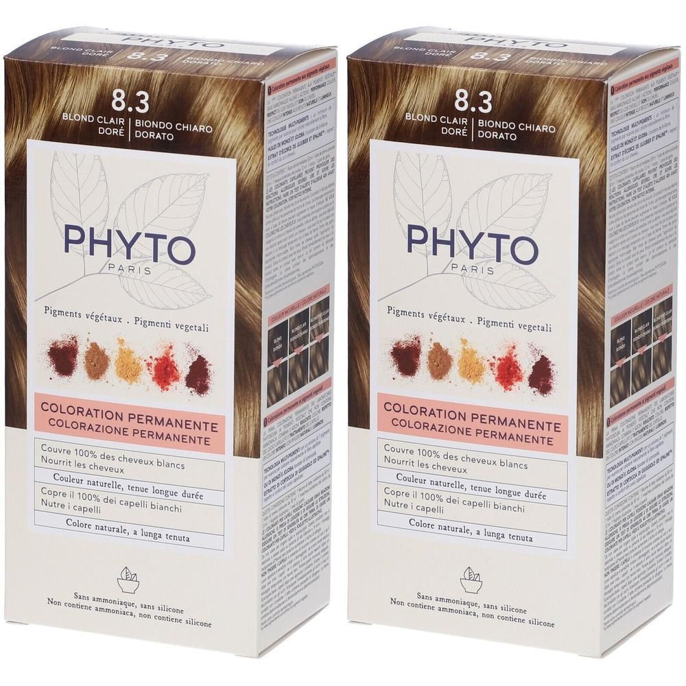 PHYTO Color Kit 8,3 Biondo Chiaro Dorato
