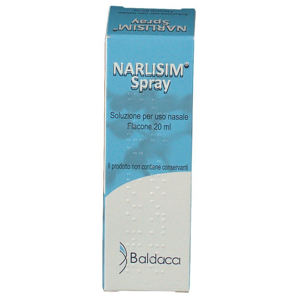 Confezione spray nasale Narlisum, 20 ml.