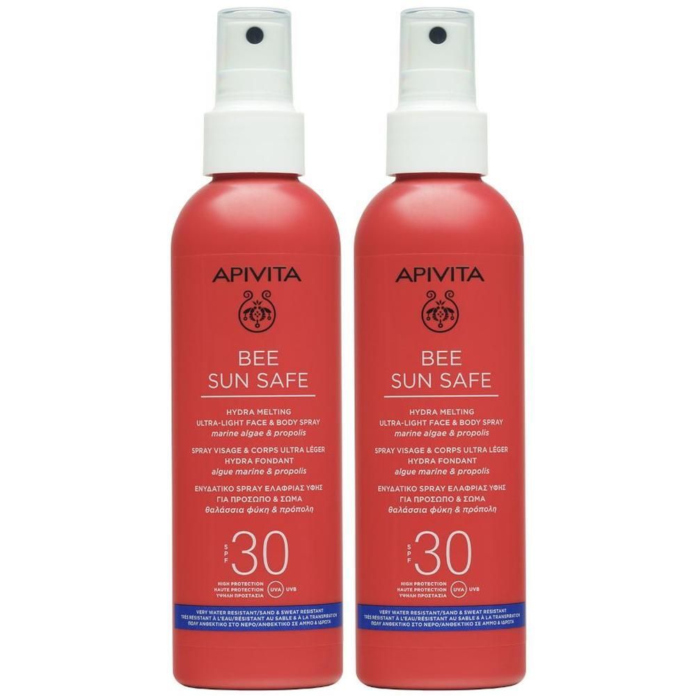 Apivita Sun Bee Safe - Hydra Melting Spray Solare Ultra-Leggero SPF30 Viso E Corpo