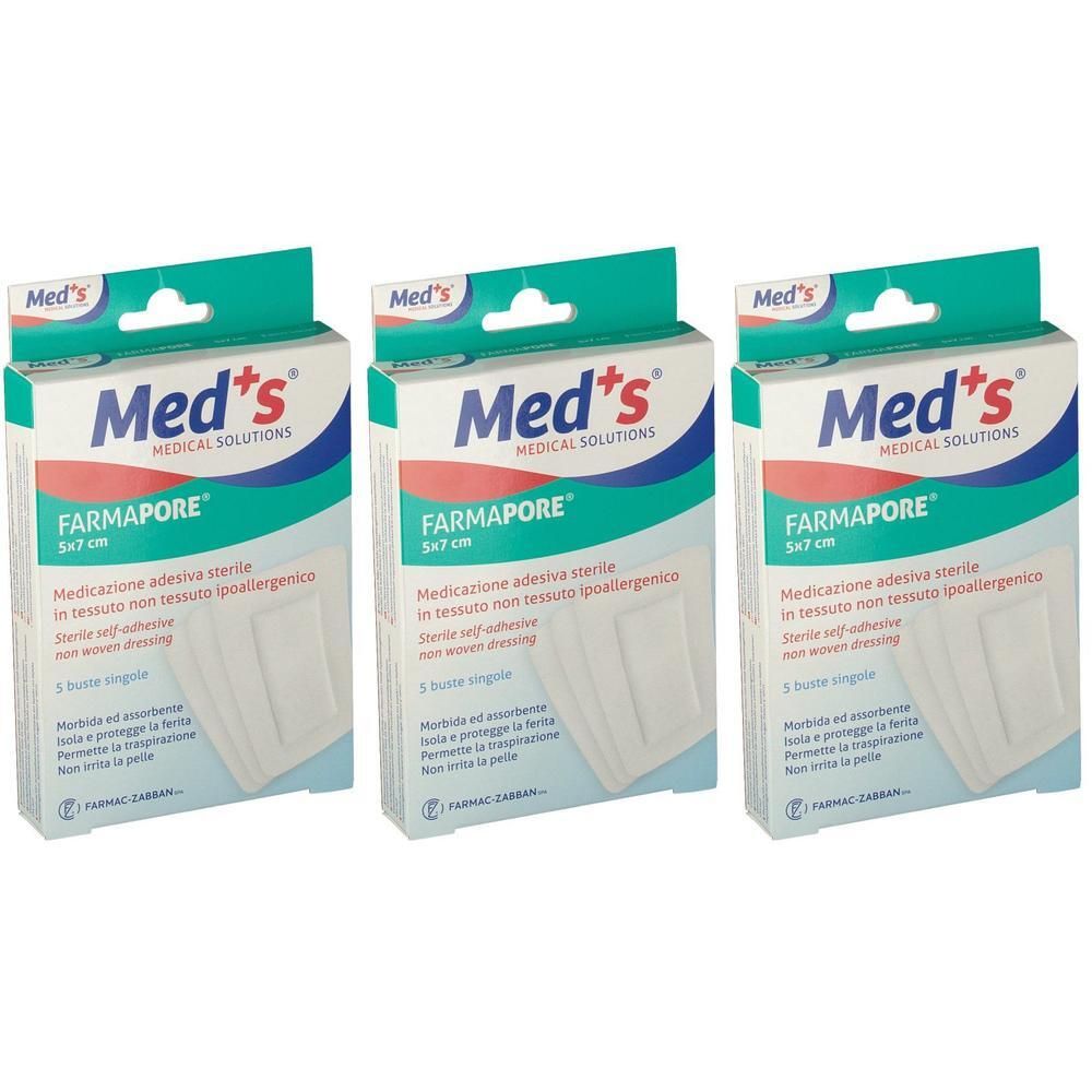 Meds®Medicazione Adesiva Sterile 5 x 7 cm
