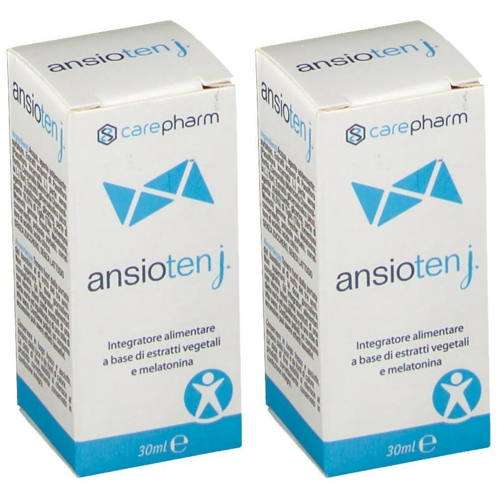 Due scatole Ansioten Junior, 30ml. Marca Carepharm.