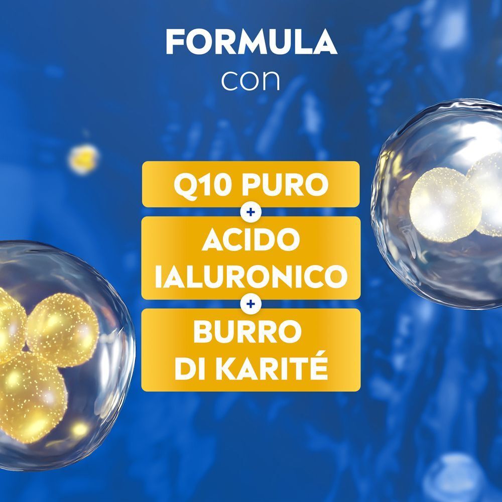 Formula con Q10 Puro, Acido Ialuronico e Burro di Karité.