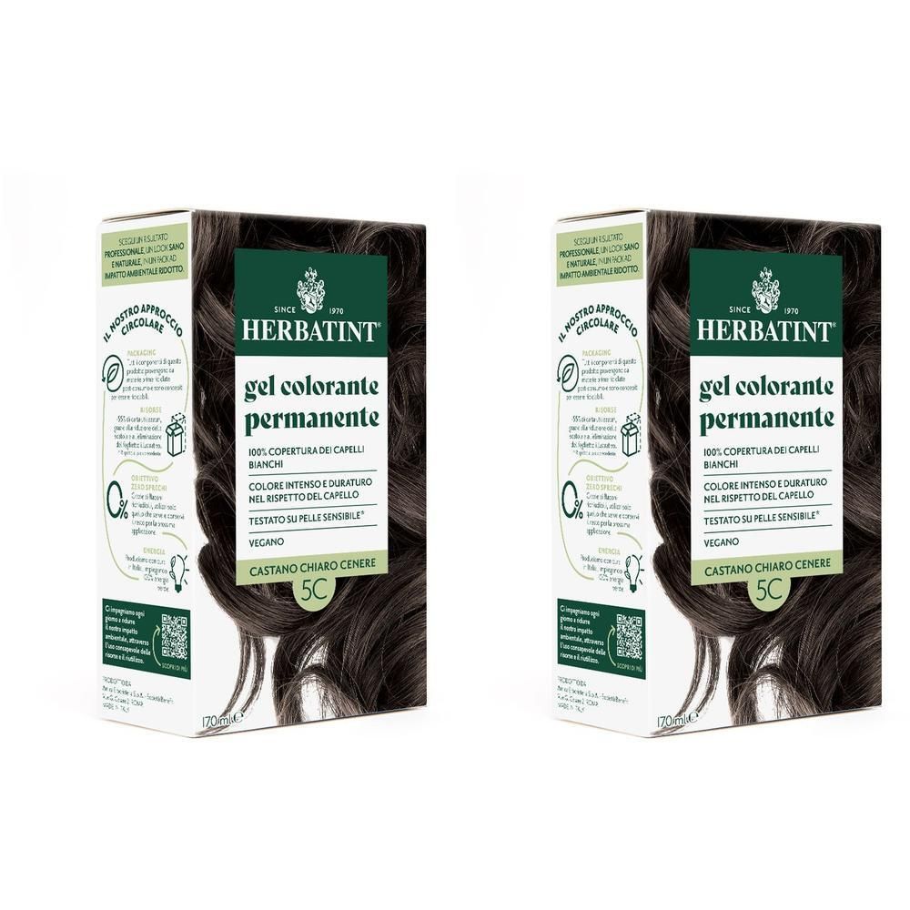 Herbatint Gel Colorante Permanente 5C Castano Chiaro Cenere