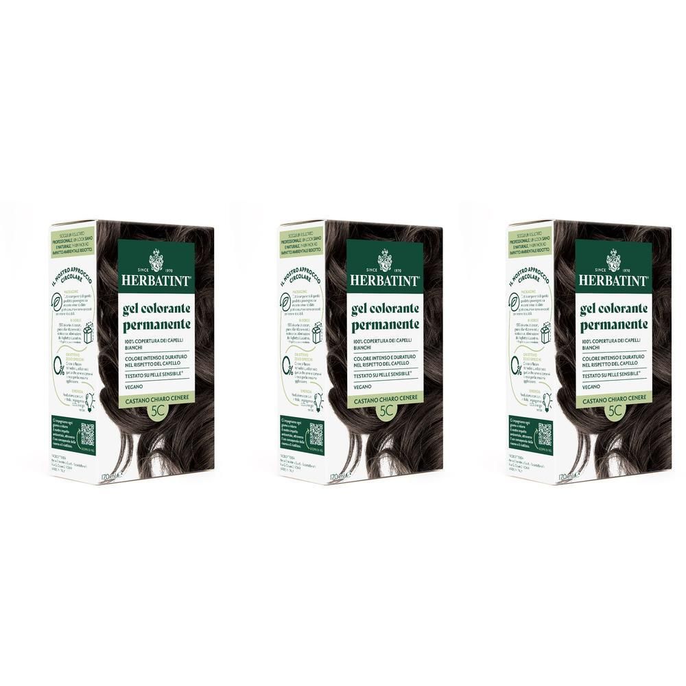 Herbatint Gel Colorante Permanente 5C Castano Chiaro Cenere