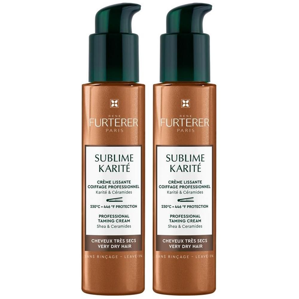 René Furterer Sublime Karité Crema lisciante 100ml Styling professionale - Capelli secchi, disidratati