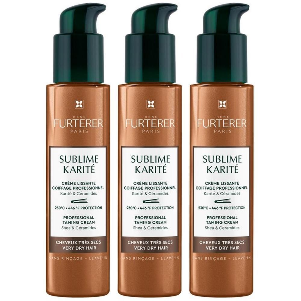 René Furterer Sublime Karité Crema lisciante 100ml Styling professionale - Capelli secchi, disidratati