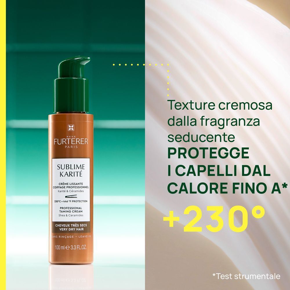 René Furterer Sublime Karité Crema lisciante 100ml Styling professionale - Capelli secchi, disidratati
