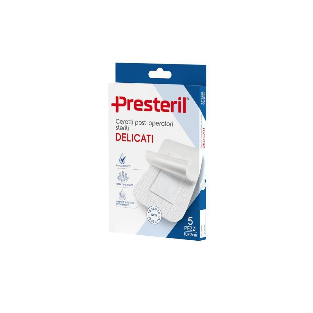 PRESTERIL Cerotti post operatori delicati 10x12 cm