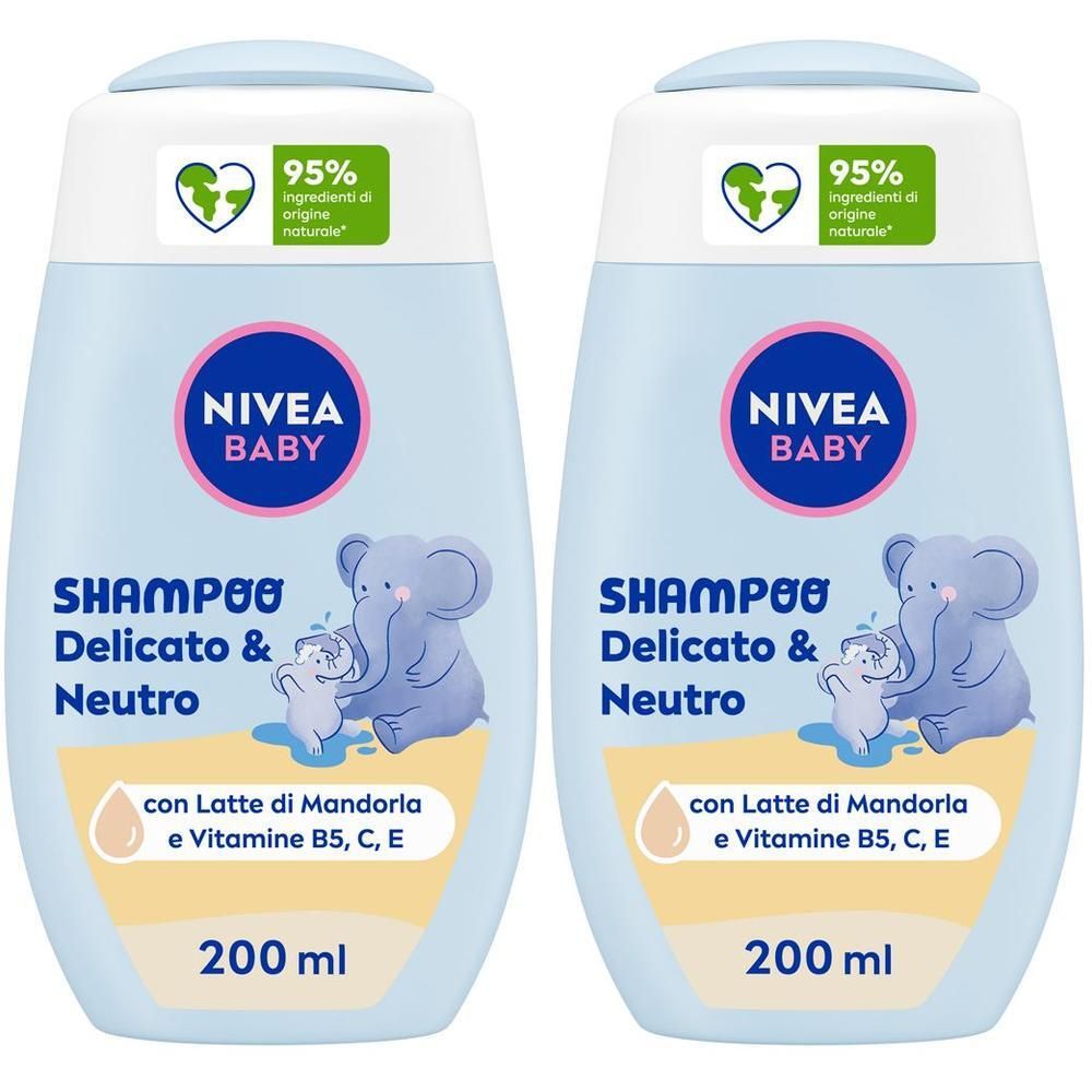 Nivea Baby Shampoo Delicato & Neutro 200 ml, Shampoo bambini per una detersione delicata no lacrime