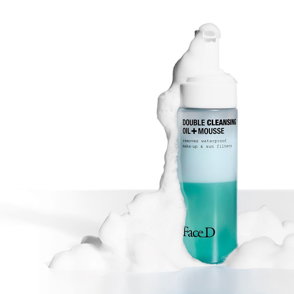 Face D Doppia Detersione Olio Struccante + Mousse Detergente - Detergente Viso
