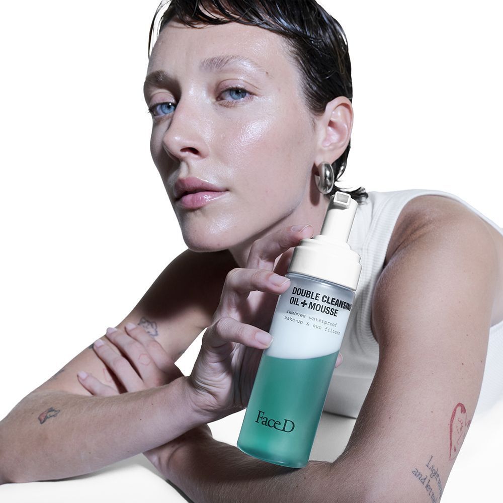 Face D Doppia Detersione Olio Struccante + Mousse Detergente - Detergente Viso
