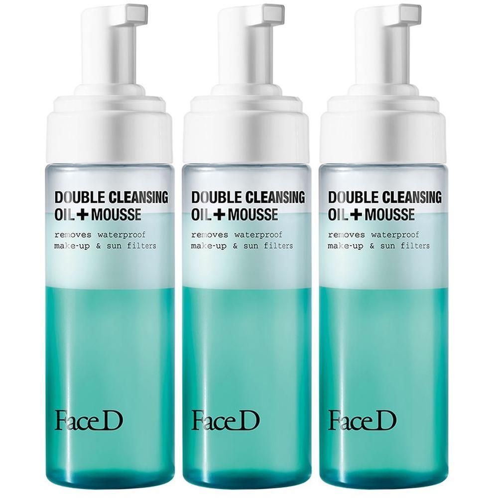 Face D Doppia Detersione Olio Struccante + Mousse Detergente - Detergente Viso