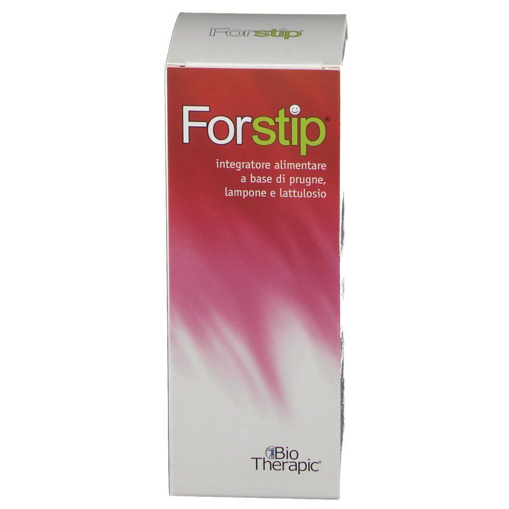 Fronte di una confezione Forstip, integratore alimentare liquido.