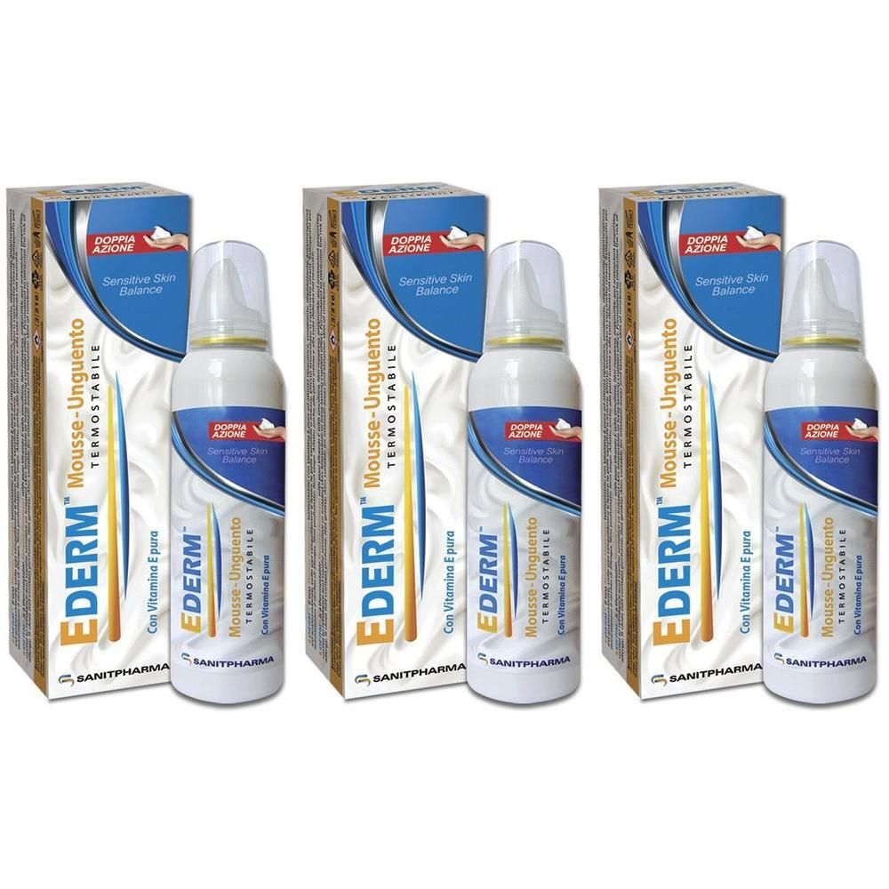 Tre confezioni di EderM Mousse-Unguento, Sensitive Skin Balance.