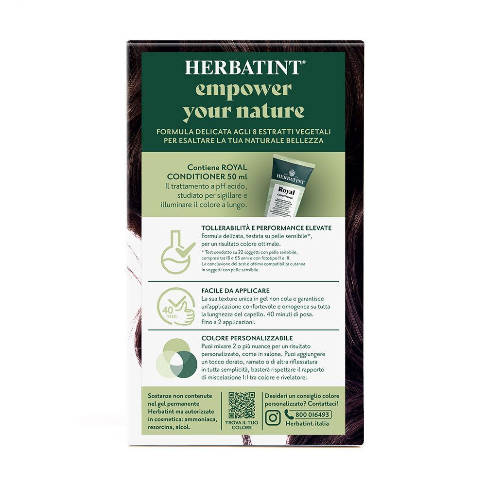 Herbatint Gel Colorante Permanente 4M Castano Mogano