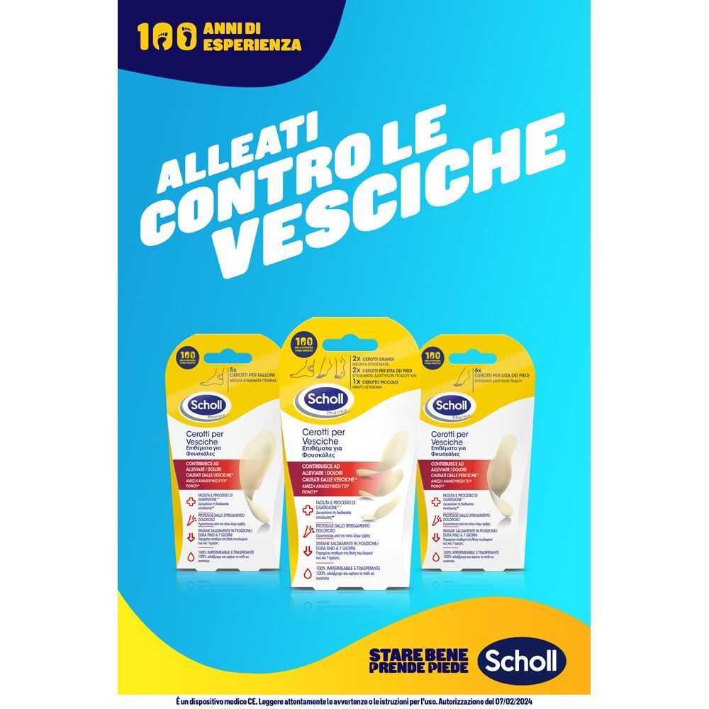 Cerotti Scholl per vesciche, alleati contro le vesciche.