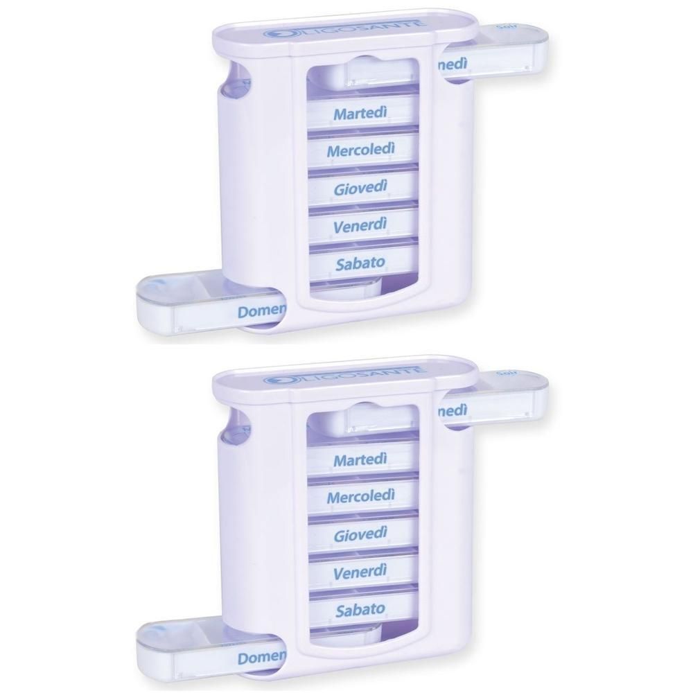 GIMA Portapillole Settimanale X4 Tower - Italiano/Tedesco