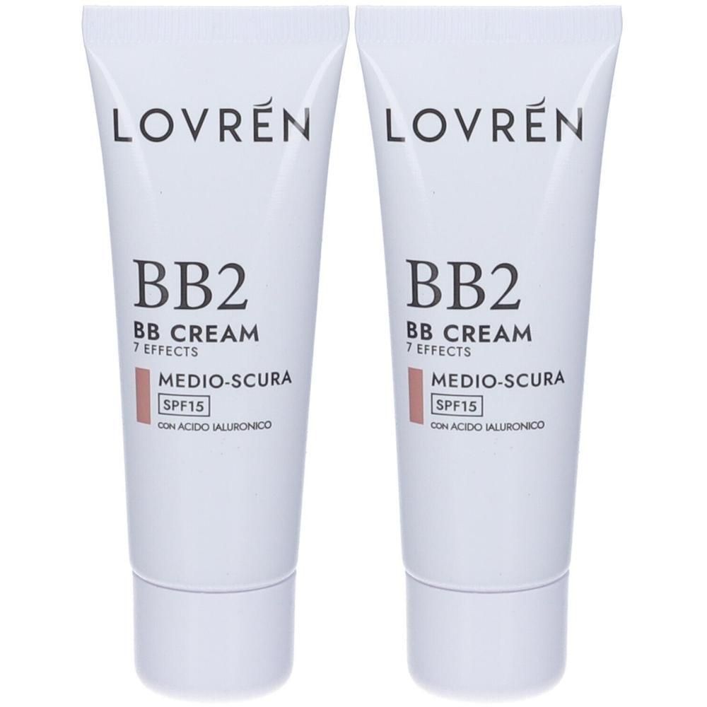 Lovren Crema Colorata 7 Effetti Viso Decollete Colore B2 Medio Scura