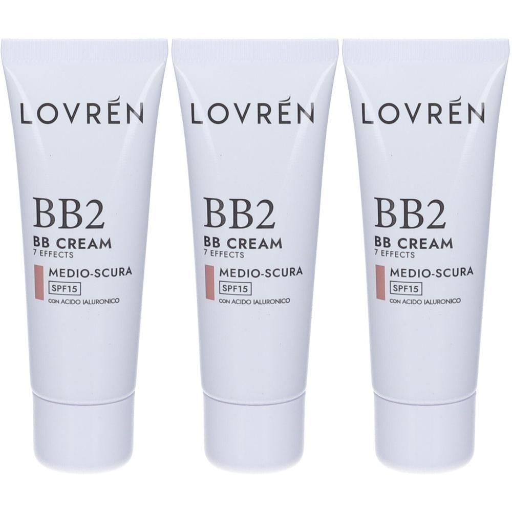 Lovren Crema Colorata 7 Effetti Viso Decollete Colore B2 Medio Scura
