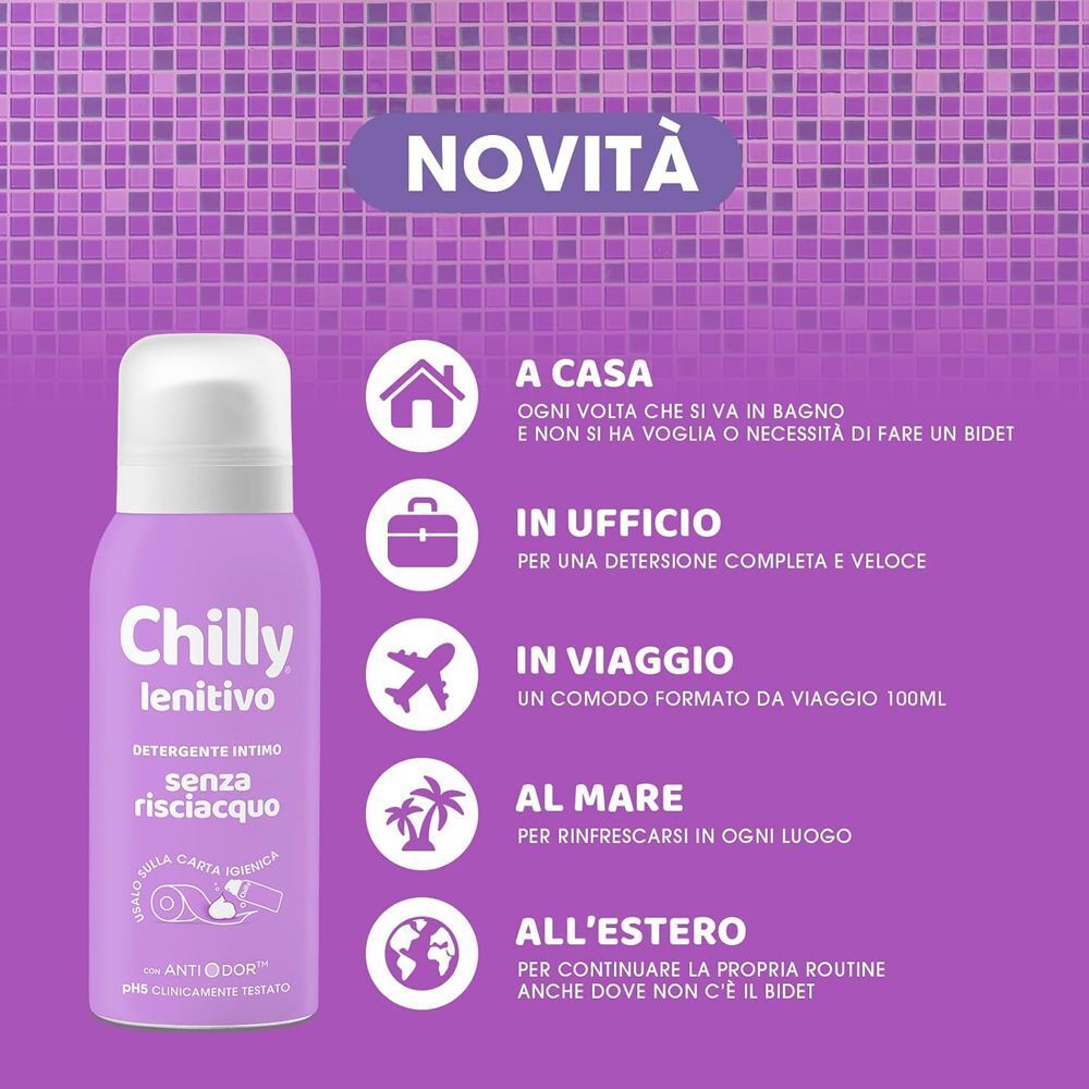Chilly Detergente Intimo Senza Risciacquo Lenitivo - 100 ml
