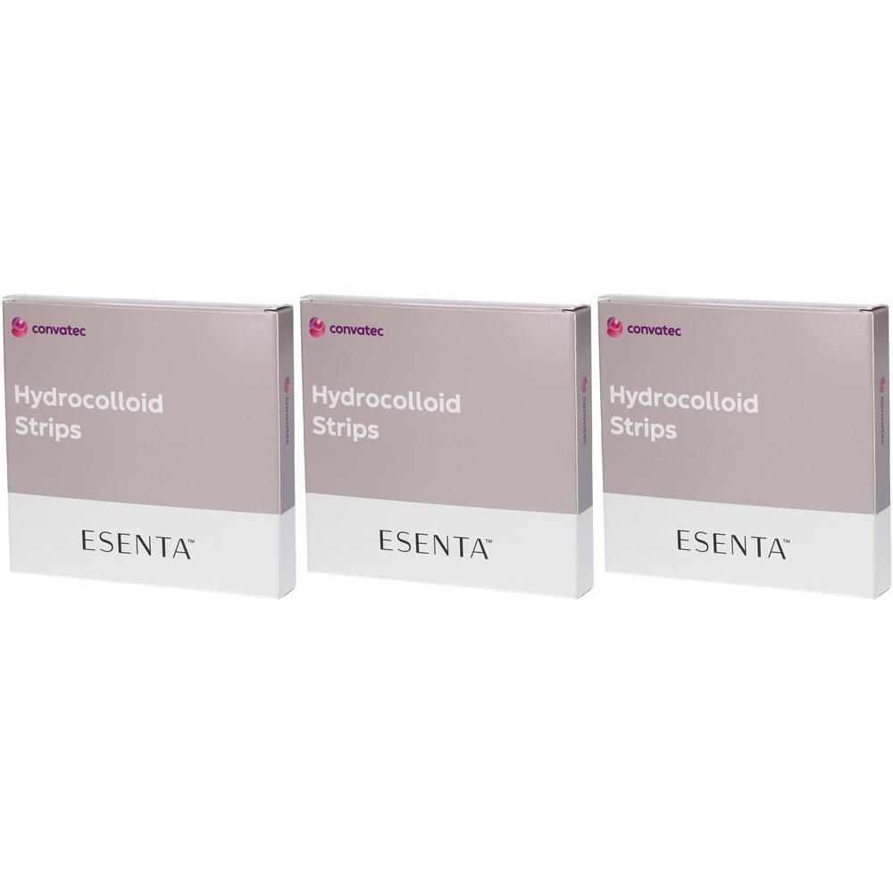 Tre confezioni di Esenta Hydrocolloid Strips.
