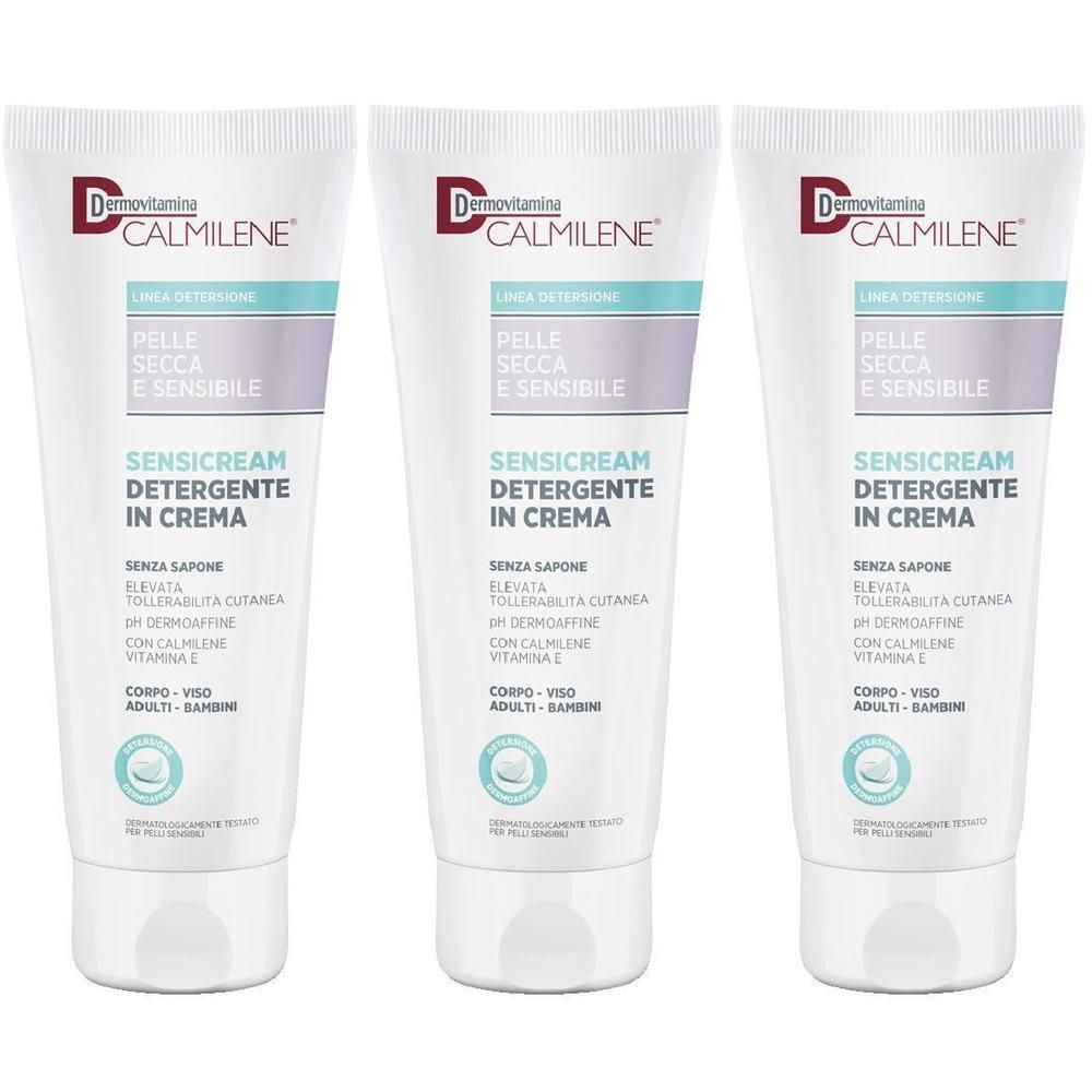 Dermovitamina Calmilene® Sensicream Detergente In Crema Senza Sapone Per Pelle Secca E Sensibile