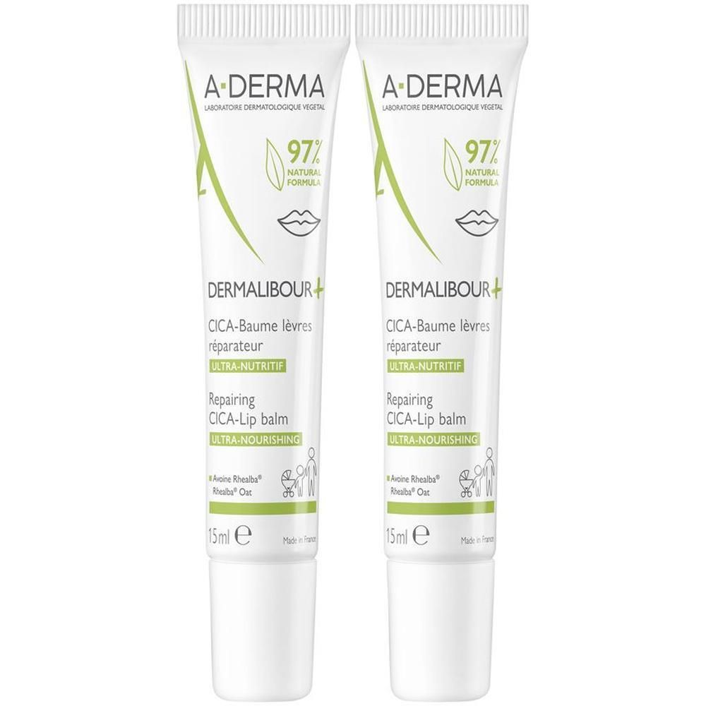 A-Derma Dermalibour+ Cica balsamo labbra ristrutturante 15ml - Pelle irritabile e fragilizzata - Pelle irritata