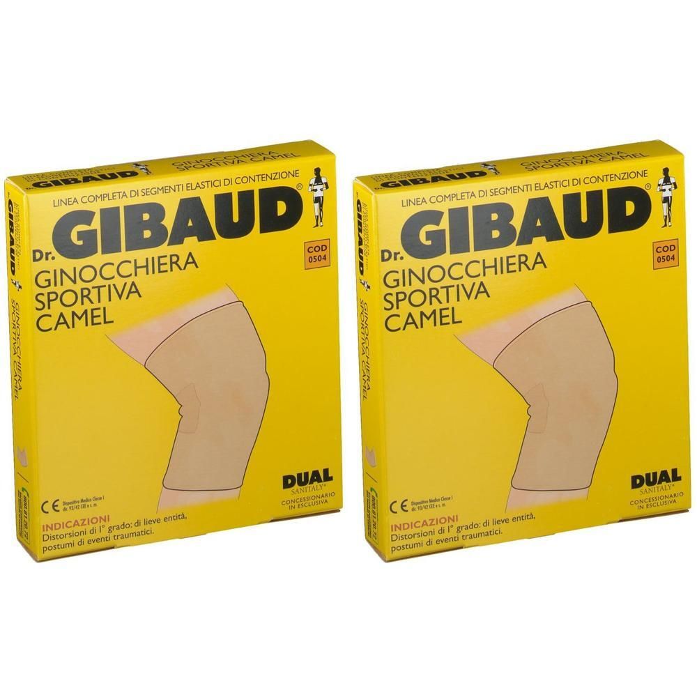 Dr. GIBAUD® Ginocchiera Sportiva Camel Taglia 3