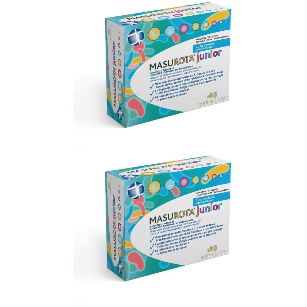MASUROTA JUNIOR 14 Bustine probiotico con formulazione brevettata 10 miliardi di cellule vive per bambini