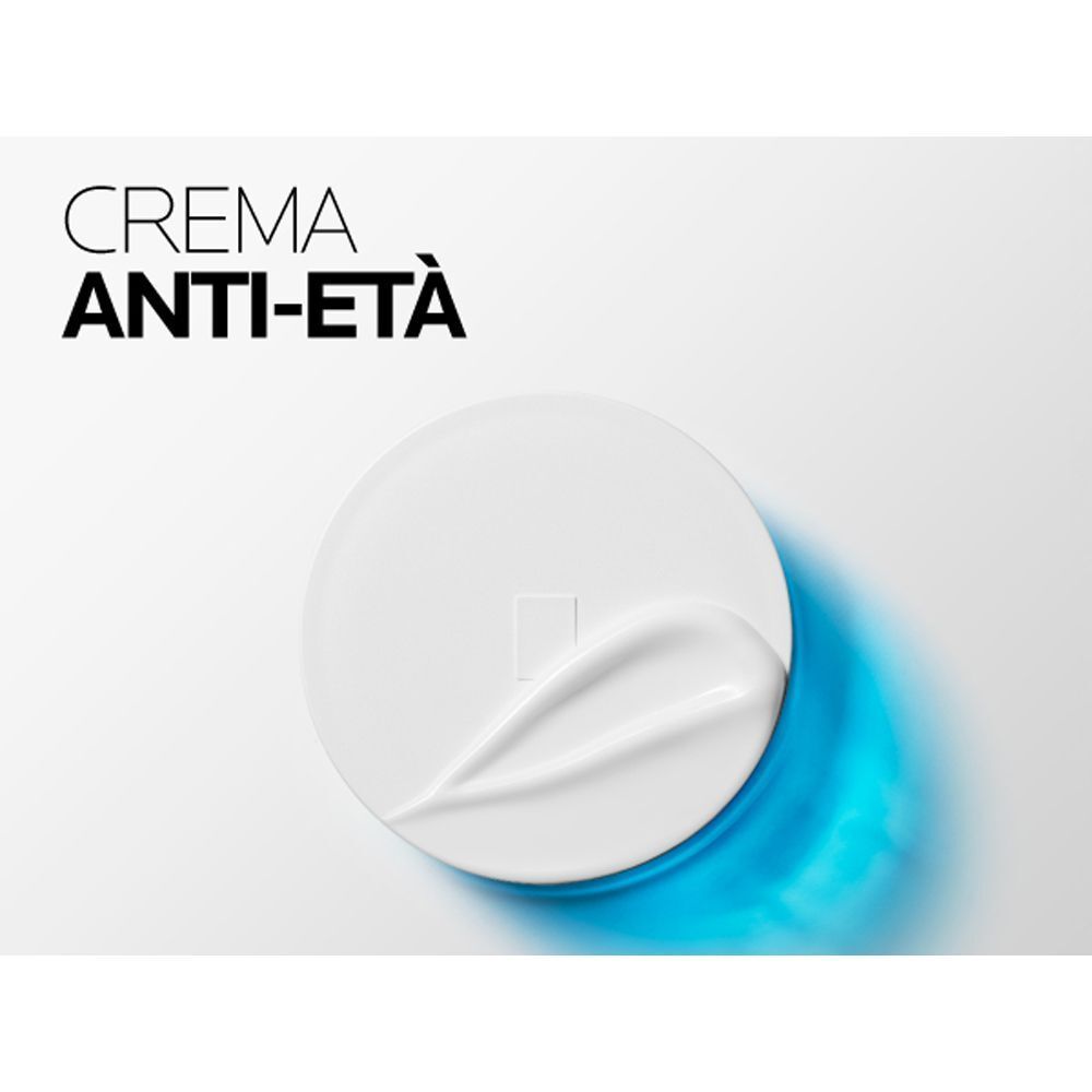 Un tappo bianco di crema La Roche-Posay Hyalu B5 con sopra un tocco di crema.