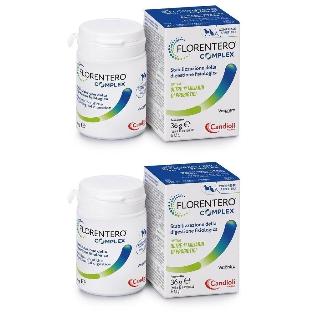 Due flaconi e scatole di Florentero Complex da 36g.