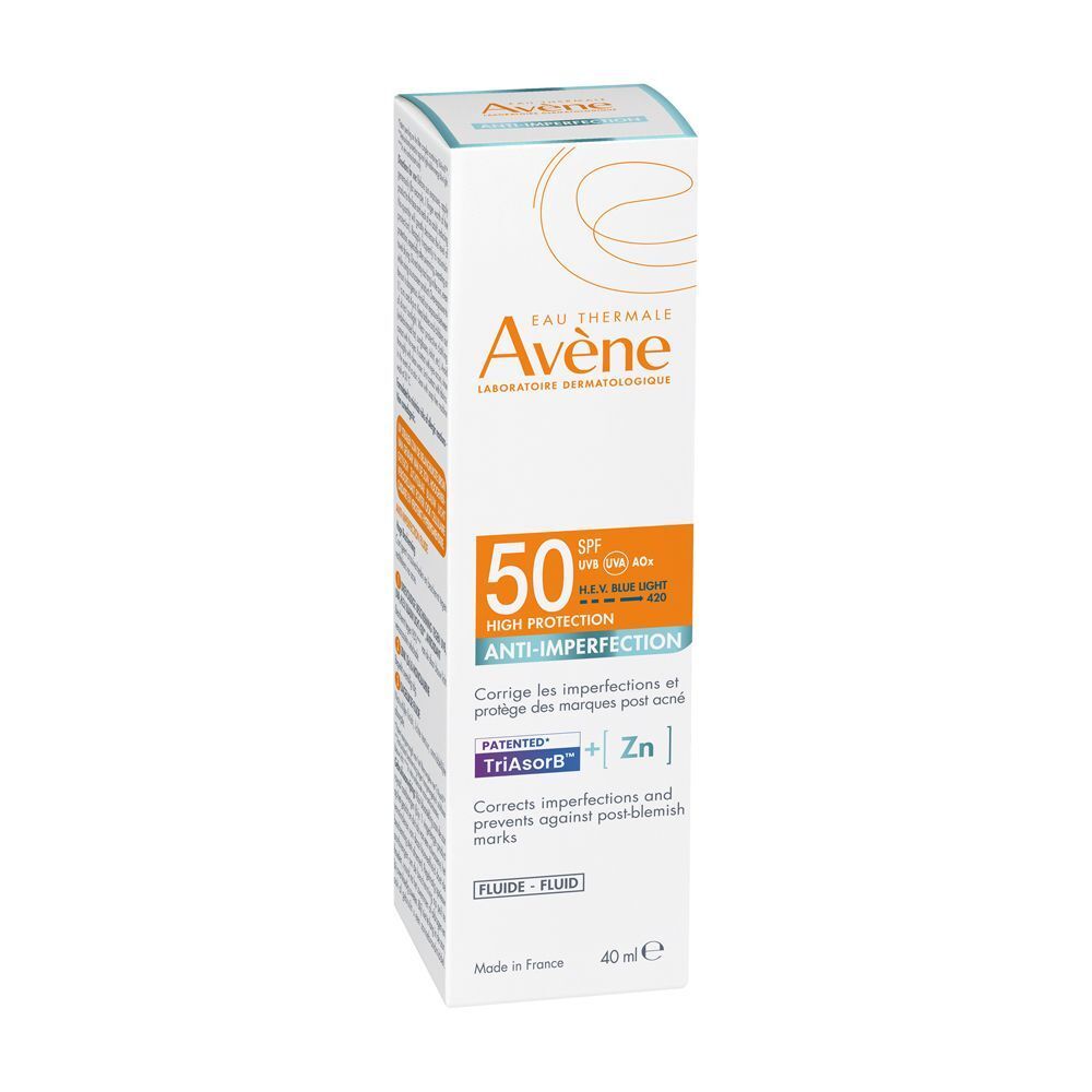Confezione del fluido Eau Thermale Avène Anti-Imperfection SPF 50.