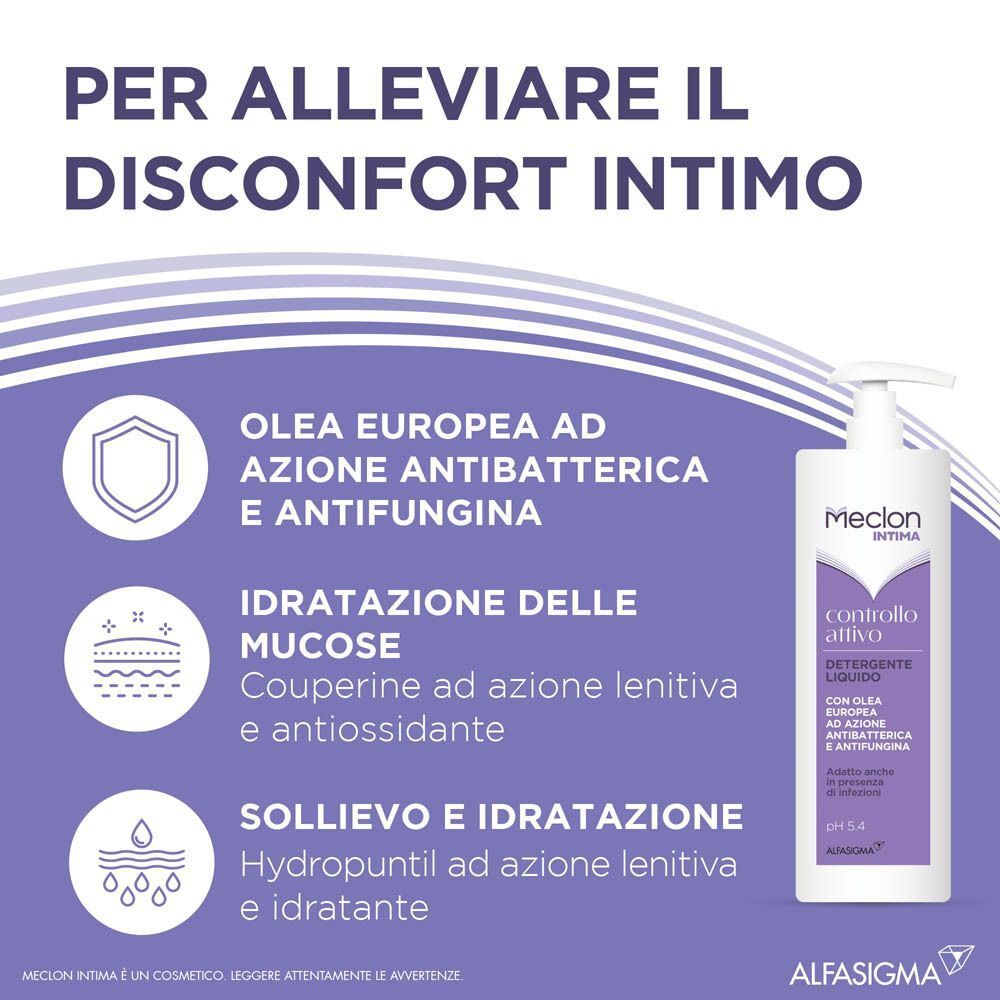 Meclon Intima Detergente Controllo Attivo per Igiene Intima