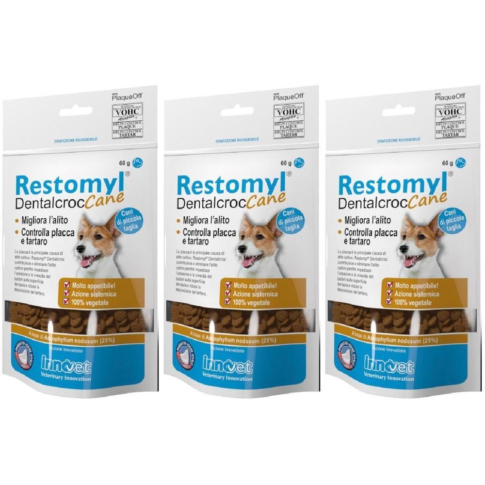Restomyl Dentalcroc Cani Piccola Taglia Busta 60 G