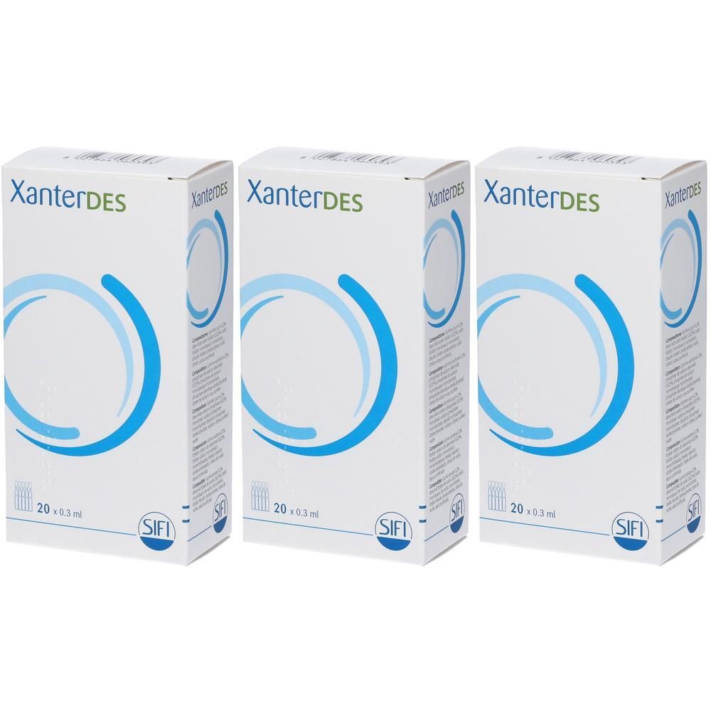 Xanterdes Soluzione Oftalmica 20 Flaconcini Monodose Da 0,3 Ml
