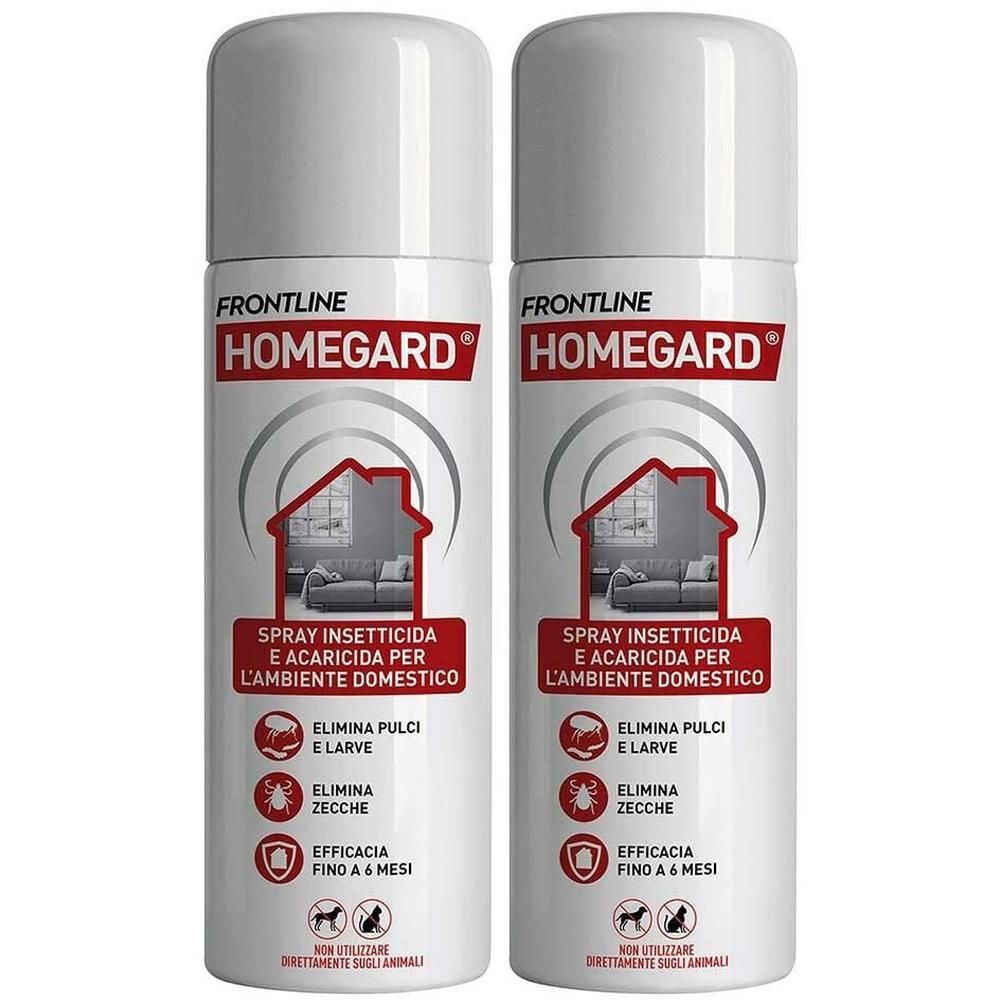 Frontline Homegard 250 ml, Spray Insetticida, Antipulci E Acaricida Per L’ambiente Domestico