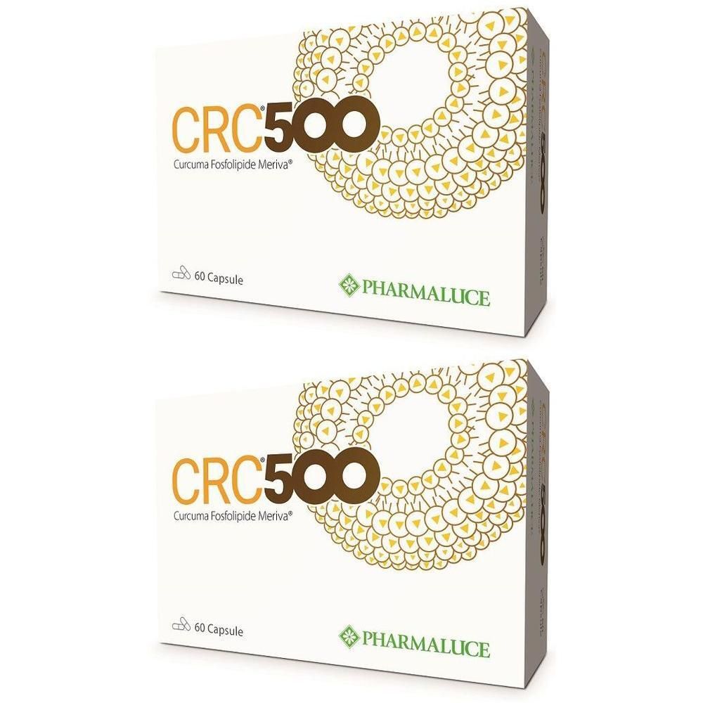 Due confezioni CRC500 da 60 capsule ciascuna, marca Pharmaluce.