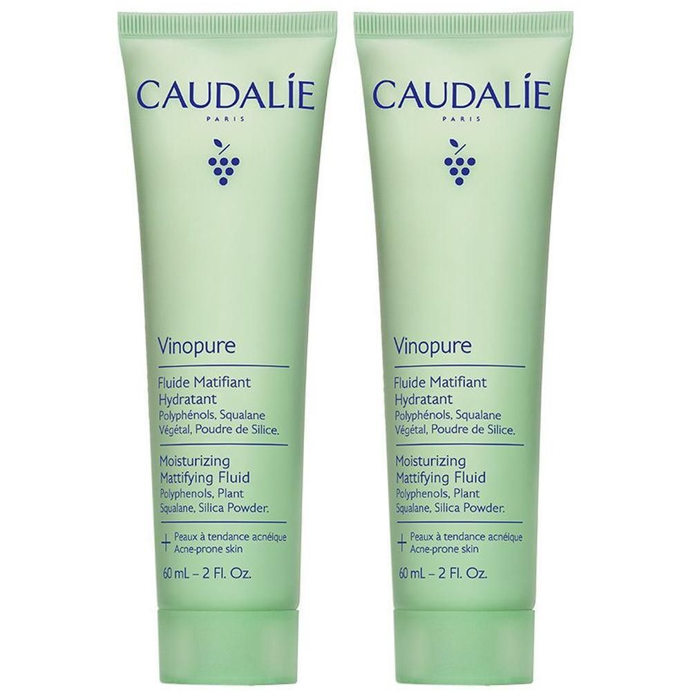 Due tubi di Caudalie Vinopure Fluido Idratante Effetto Mat.