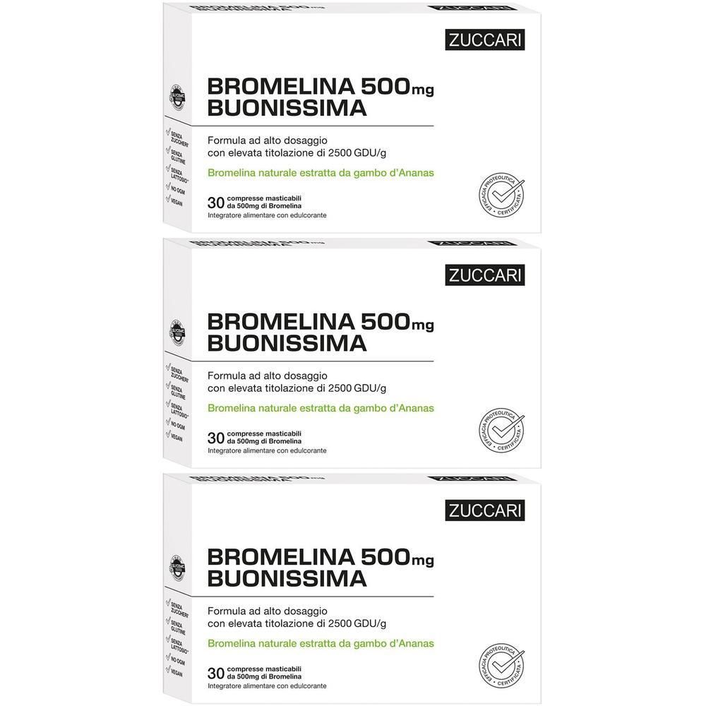 ZUCCARI Bromelina 500 Buonissima Compresse Masticabili