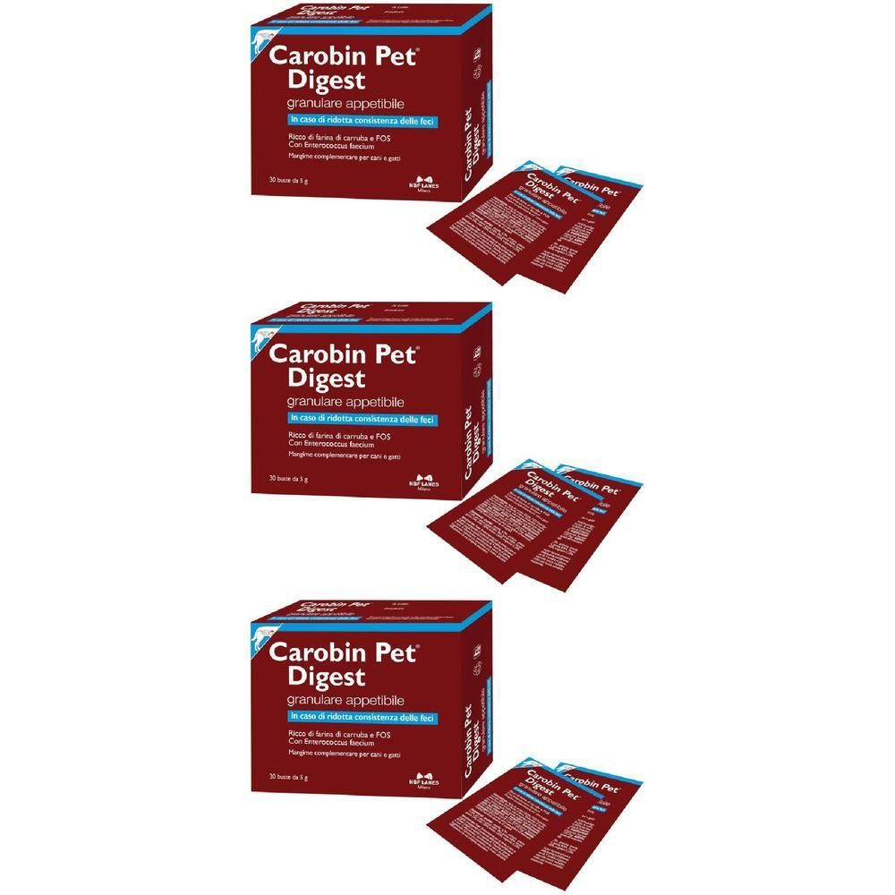 Carobin Pet Digest Granulare 30 Buste Da 5 G