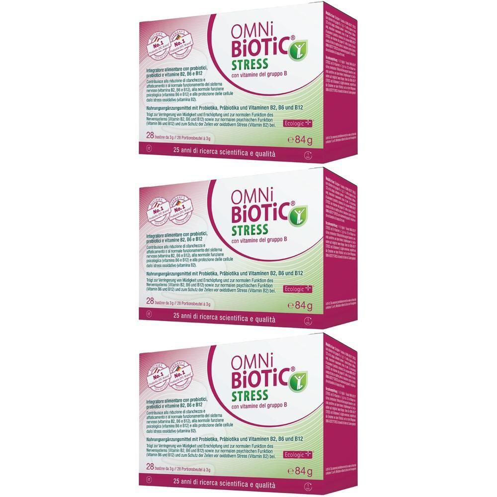 Omni Biotic Stress Vitamine Gruppo B 28 Bustine Da 3 G