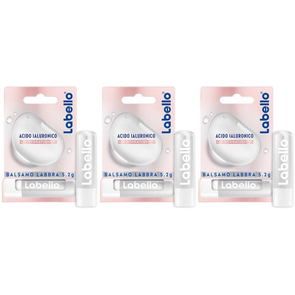 Labello Acido Ialuronico Lip Hydratation Plus Rosé 5.2g, Burrocacao labbra con Acido Ialuronico