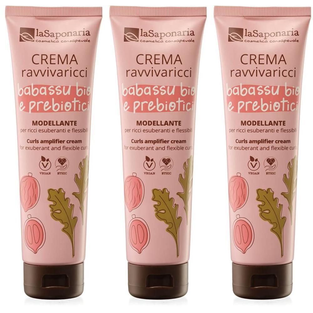 La Saponaria Crema Ravvivaricci Modellante Babassu Bio e Probiotici