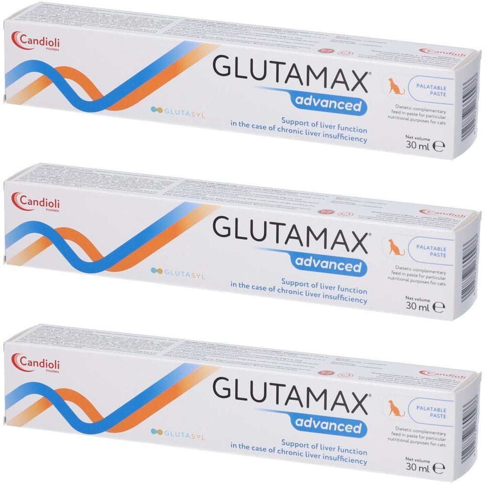 Tre confezioni di Glutamax advanced di Candioli, Pasta Appetibile, 30ml.