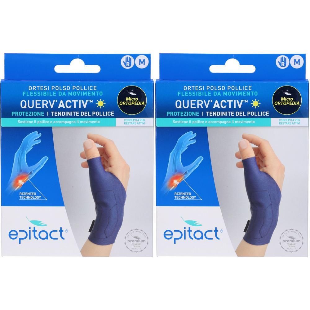 Epitact Tutore Polso/Pollice Per Tendinite QUERV'ACTIV Mano Destra Taglia M